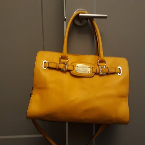 KORS Michael Kors Handbags - Michael Kors Yellow Hamilton Bag - large sachel